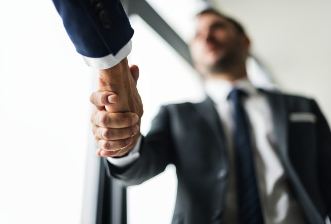 Handshake Business Men Concept